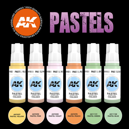 AK11607 - 3G Pastels Colors Set