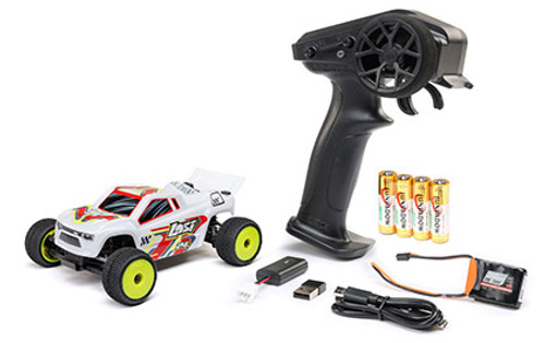 1/28 Micro-T 2S 2WD RTR Stadium Truck (Battery & Charger Included), White
