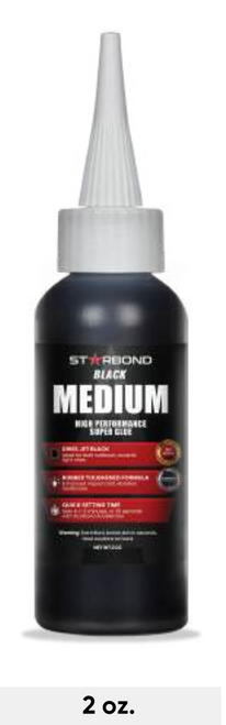 Starbond KE1502 - 2 oz. Black Medium CA Glue
