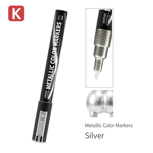 Super Metallic Color Markers - Silver