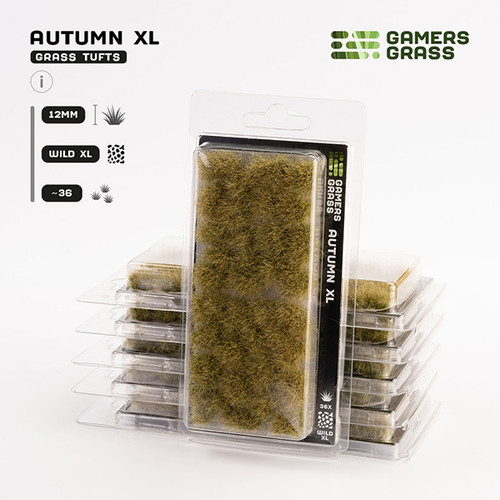 GGR12AU - Grass Tufts:  Autumn XL 12mm - Wild XL