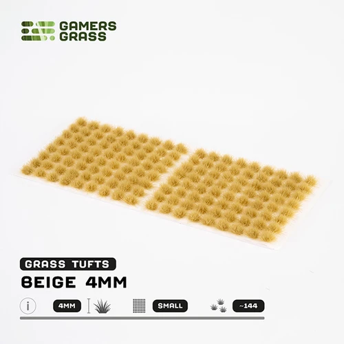 GGR4BES - Grass Tufts:  Beige 4mm - Small