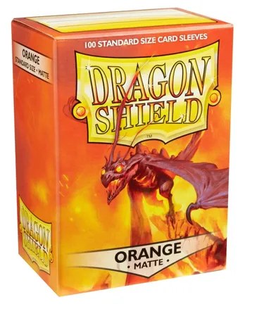 Dragon Shields: (100) Matte Orange