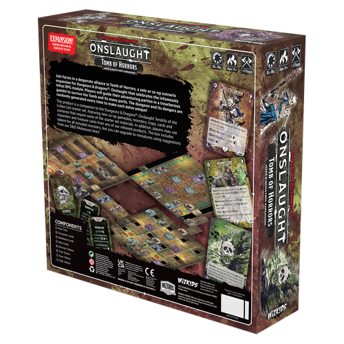 DND ONSLAUGHT EXPANSION - TOMBS OF HORROR MAPS & MONSTERS