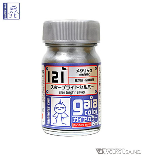 Gaia Metallic Color 121 Star Bright Silver - 15ml