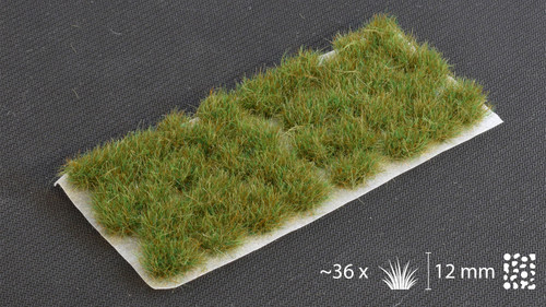 GG12SG - Grass Tufts: Strong Green XL 12mm Tuft - Wild
