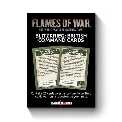 [PREORDER] Blitzkrieg British Command Cards - FW281BC