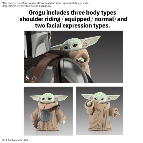 STAR WARS: 1/12 The Mandalorian and Grogu "The Mandalorian and Grogu"