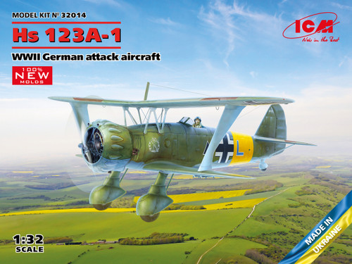 1/32 Hs 123A-1, WWII German Attack Aircraft