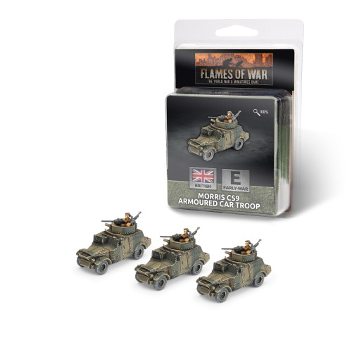 [PREORDER] 15mm Morris CS9 Armoured Car Troop - BR306