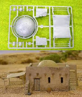 SCENERY: 28mm Mud-Brick House Accessory Frame - RENRN21