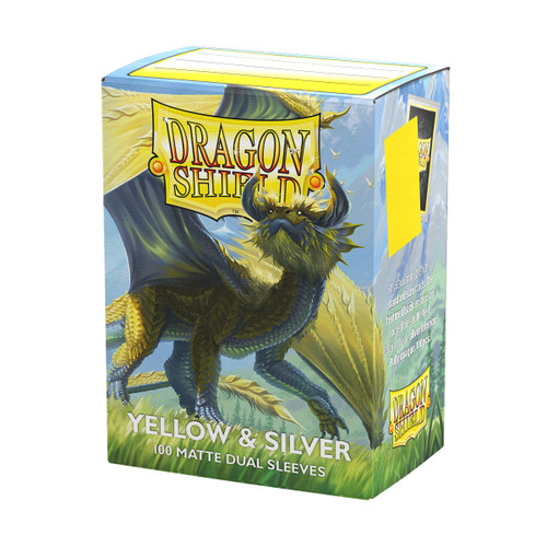 Dragon Shield (100) Yellow & Silver