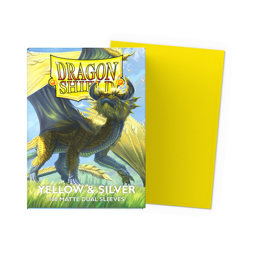 Dragon Shield (100) Yellow & Silver