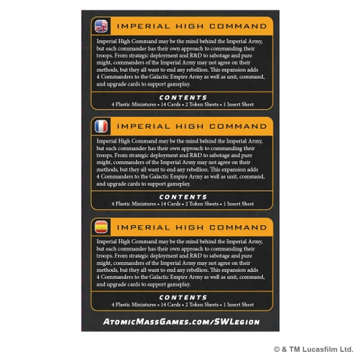 [PREORDER] SWQ42 - Star Wars Legion: Imperial High Command