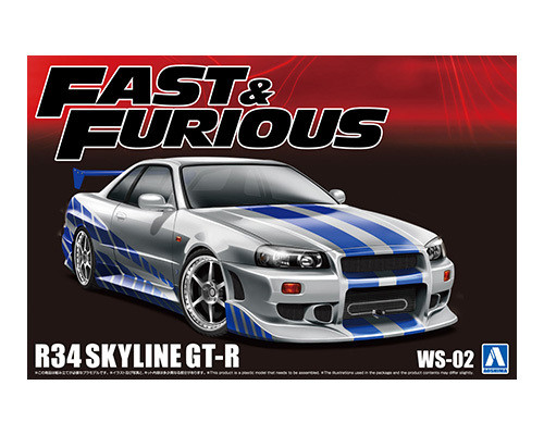 1/24 Movie Mecha #WS-02 1/24 Fast & Furious R34 SKYLINE GT-R
