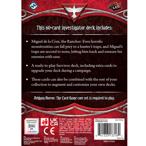 Arkham Horror: The Card Game - Miguel de la Cruz Investigator Deck