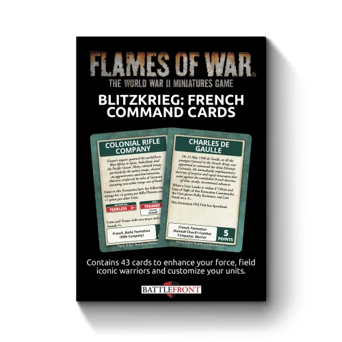 Blitzkrieg French Command Cards - Limited Edition- FW281FC