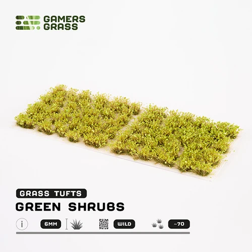 GGRSGR - Grass Tufts:  Green Shrub - Wild