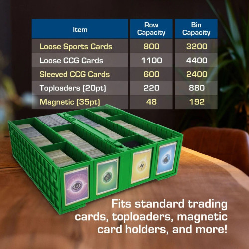 Collectible Card Bin - 3200 - Green