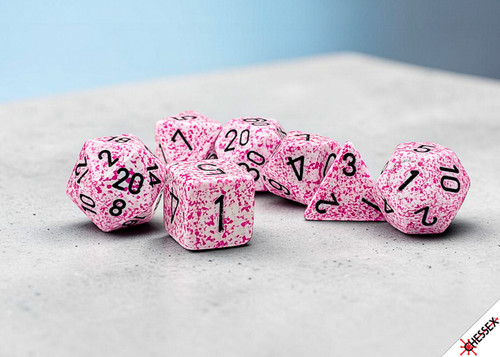 [PREORDER] 25354 - Speckled Pink Polyhedral 7-Dice Set