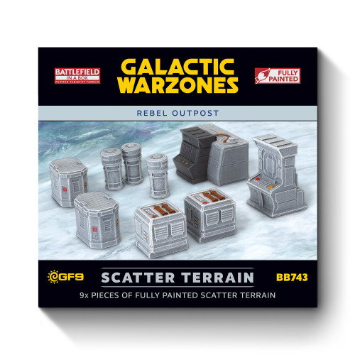 Galactic Warzones: Rebel Outpost - Scatter  Terrain (x9) - BB743