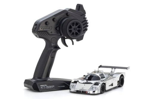 MINI-Z: RWD - MR04 Sauber-Mercedes Gruppe-C Rennsportwagen C 9, Chrome Silver w/Gyro