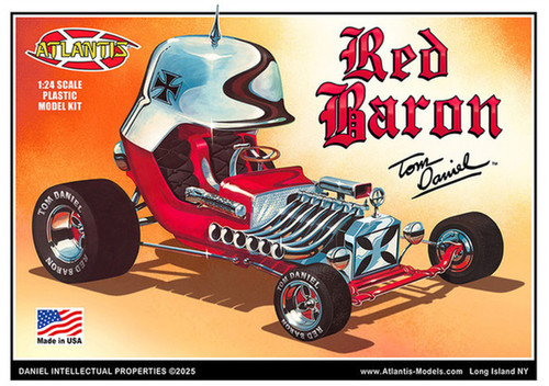 1/24 Tom Daniel Red Baron Show Car Plastic Model w/ Trading Card
