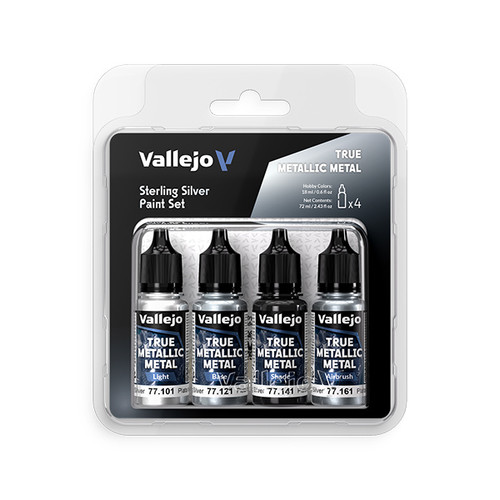 VAL77251 True Metallic Metal Set: Sterling Silver (4 Color Set)