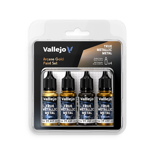 VAL77268 True Metallic Metal Set: Arcane Gold (4 Color Set)
