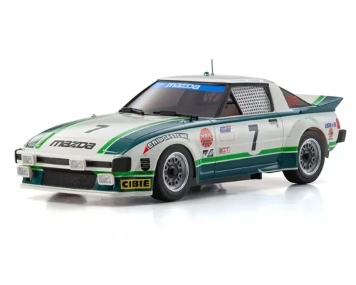 MINI-Z: RWD - MR-04 1979 Mazda Savanna RX-7 Body (Green/White), Readyset
