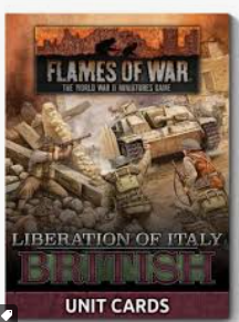 Liberation Of Italy: British Unit Card Pack