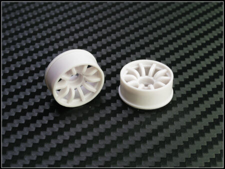 Mini-Z 2WD Machine Cut 10 Spoke Front Wheel F1 White