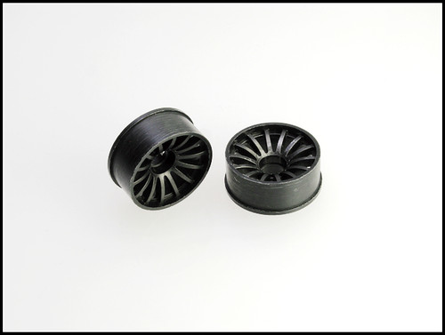Mini-Z 2WD Machine Cut 16 Spoke Front Wheel F1 Black