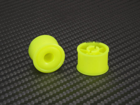 Mini-Z 2WD Machine Delrin Cut Yellow Formula 11x19mm Flanged Wheel R3