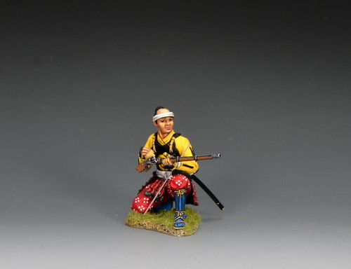 KACSW008 - Kneeling Priming Ashigaru Arquebusier