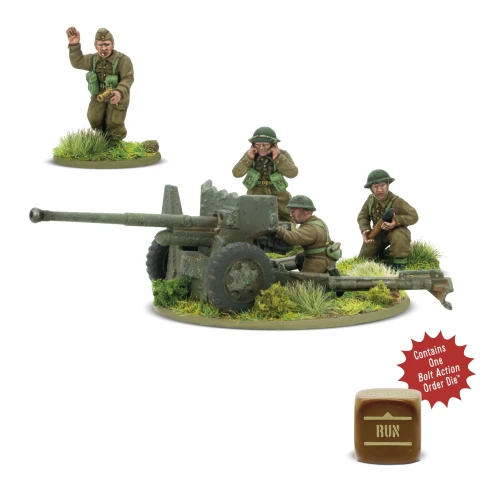 Bolt Action: British - 6-pounder anti-tank gun (plastic)
