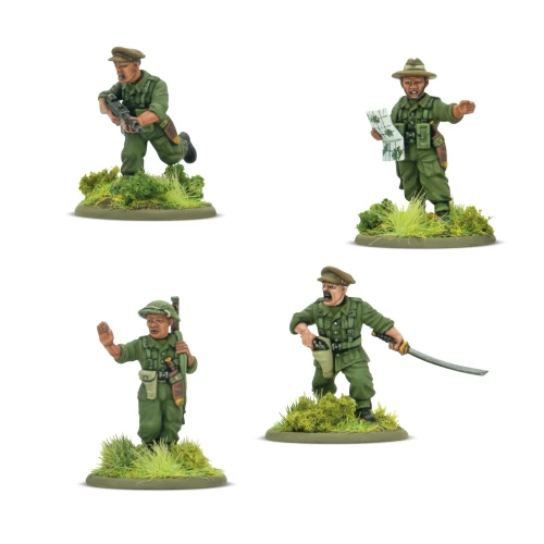 Bolt Action: British - Gurkha platoon commanders