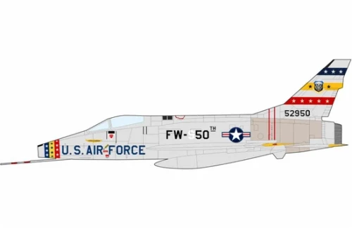 1/72 F-100D Super Sabre 55-2950, 81st TFS, 50th TFW, France 1958
