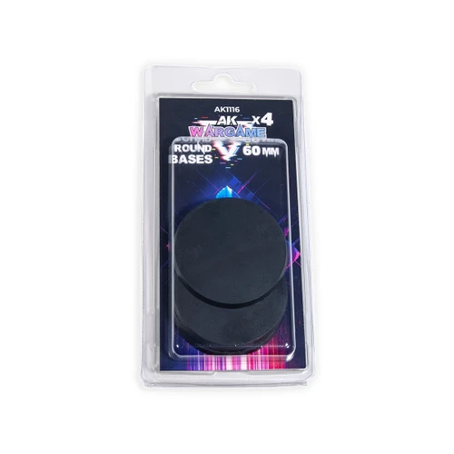 AK1116 - Plastic Wargame Bases. Round Bases 60mm (4)