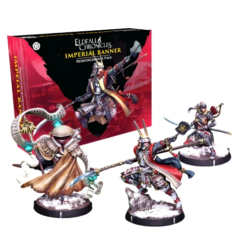ELDFALL CHRONICLES SKIRMISH WARGAME: EMPIRE OF SOGA - IMPERIAL BANNER REINFORCEMENTS PACK