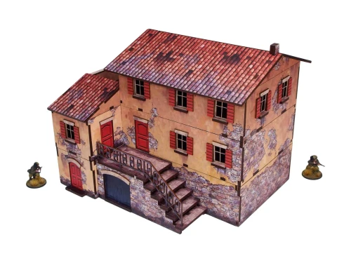 28mm Pre-Painted WWII Italy Large House