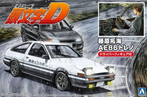 1/24 Initial D Fujiwara Takumi AE86 Trueno (PROJECT-D Ver) w/ Figure