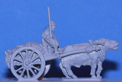 PIG010016 - PEASANT CART, DRIVER, WATER BUFFALO PIG010016 - PEASANT CART, DRIVER, WATER BUFFALO
