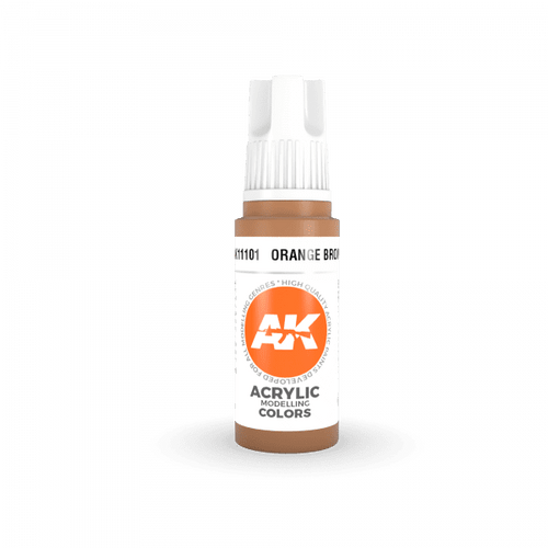 AK11101 AKI 3rd Gen Acrylic - Orange Brown (17ml)