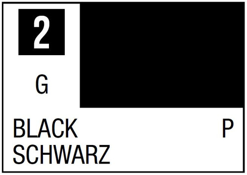 C002 Gloss Black 10ml Bottle