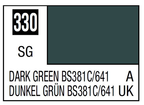 C330 Semi Gloss Dark Green BS381C 641 10ml