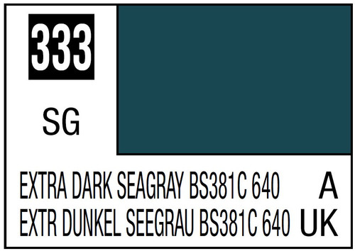 C333 Semi Gloss Extra Dark Seagray BS381C 640 10ml