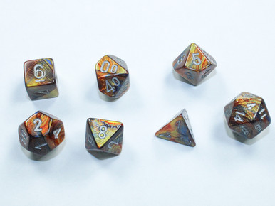 20493 - Lustrous® Mini-Polyhedral Gold/silver 7-Die set - Brookhurst ...
