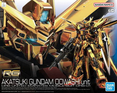 RG Akatsuki Gundam Oowashi Unit アカツキガンダム 1/144 RG #41 ORB-01 Akatsuki Gundam (Oowashi Unit) 