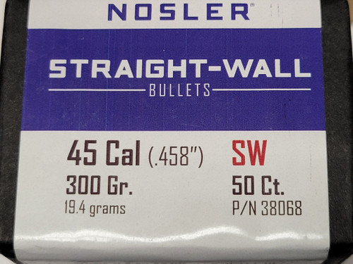 Nosler 35 Caliber (0.458") 180gr Protected Point Solid Base®  With Cannelure 50 ct